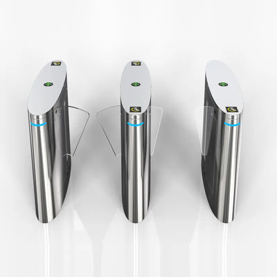 304 درجة الفولاذ المقاوم للصدأ التحكم في الوصول الباب الدوار حاجز رفرف AC220V 50HZ