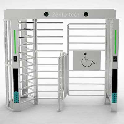 بوابة دوارة كاملة الارتفاع مع RFID والتعرف على الوجه، 230 كجم