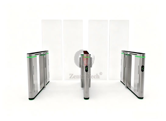 زينتو أوتوماتيكي بوابة السرعة مع 1700mm حاجز الزجاج مؤشر LED لمبنى المكاتب المطار