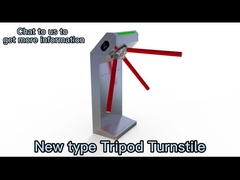 120W الأمن ترايبود الباب الدوار فتح سرعة العبور 30-45 شخص في الدقيقة