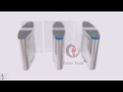 SS304 التعرف على الوجه انزلاق بوابة الباب الدوار عرض 550 مم